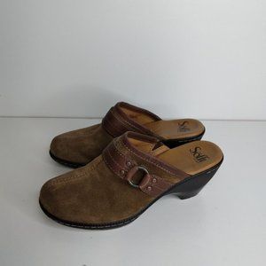 SOFFT LEATHER MULES Clogs Size 8